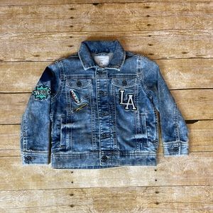 Kids Denim Jean Jacket with Patches 3-4Y